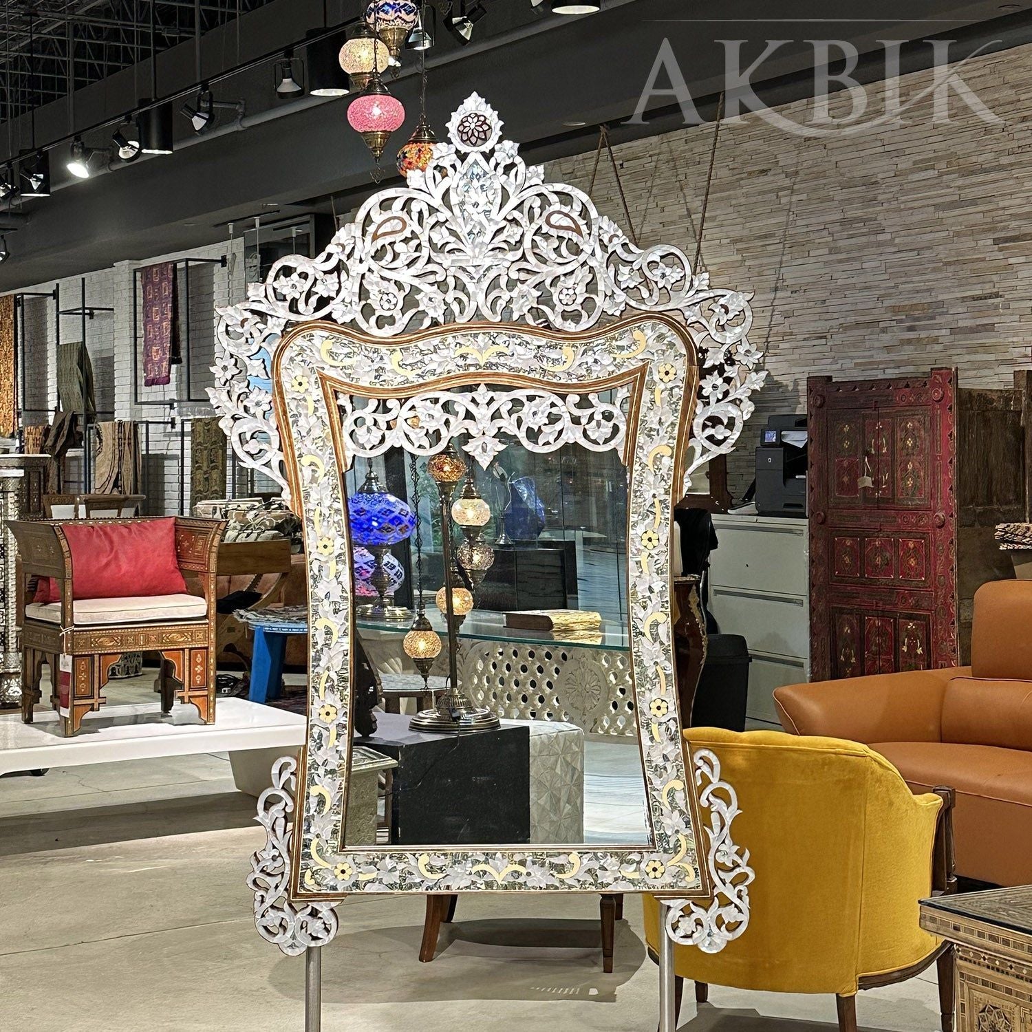 Wing Of An Angel Mirror - AKBIK Furniture & Design